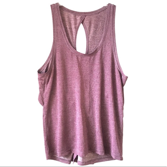 LULULEMON Hold and let flow Tank top  6 8 heathered black Cherry - Picture 6 of 6